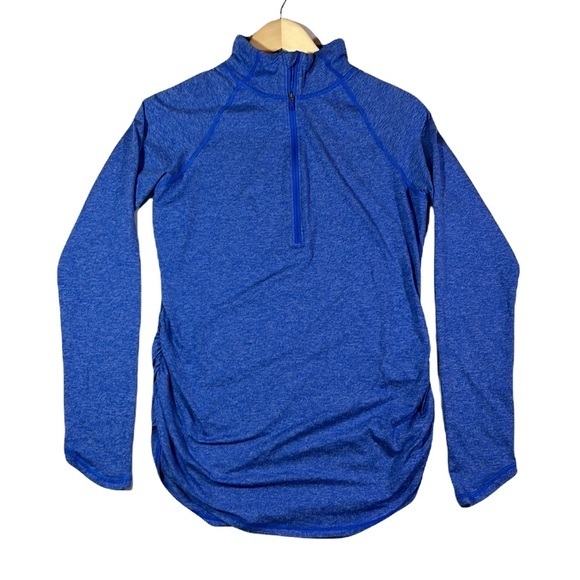 The North Face Tops - The North Face Motivation Heather Blue Half Zip Pullover